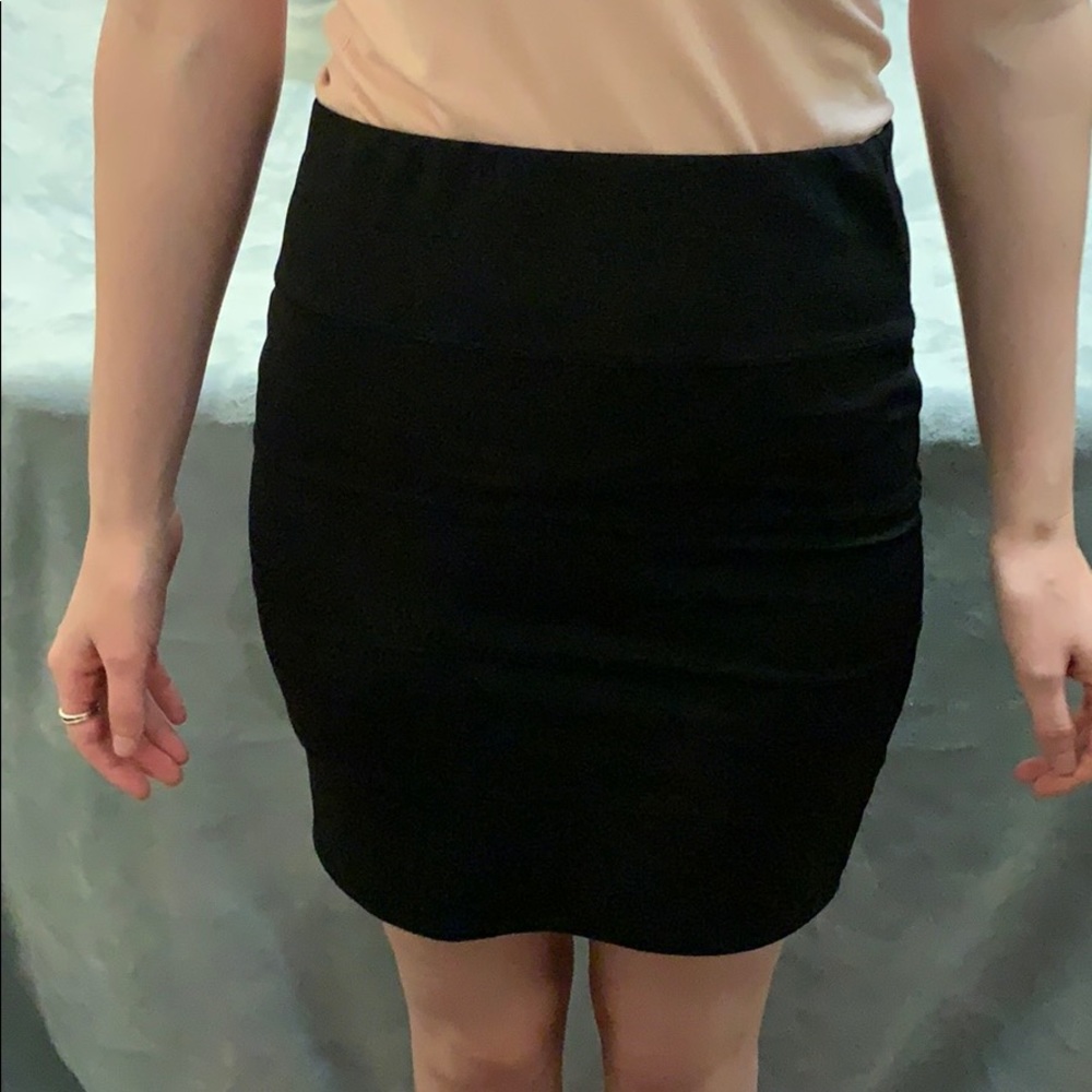 Small black pencil skirt